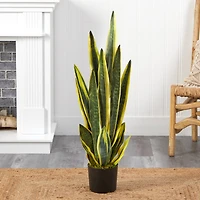 3ft. Potted Artificial Snake Plant 