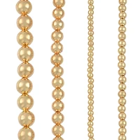 Gold Metal Round Beads Mix, by Bead Landing™