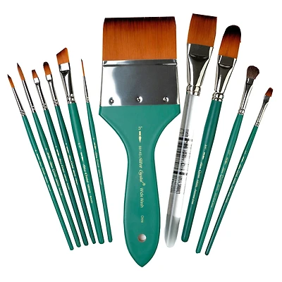 Silver Brush Limited Crystal™ 11 Piece Variety Brush Set