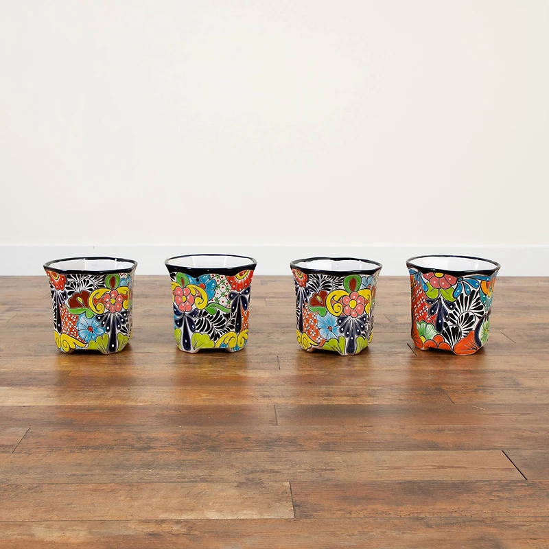 10" Handmade Mexican Talavera Ceramic Planter