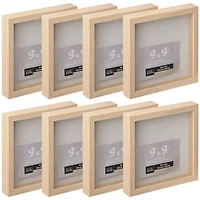8 Pack: Blonde 9" x 9" Belmont Shadow Box by Studio Décor®