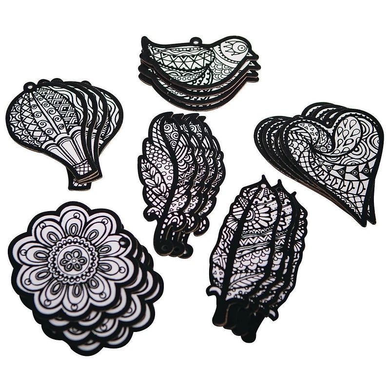 S&S® Worldwide Velvet Art Everyday Ornaments, 24ct.