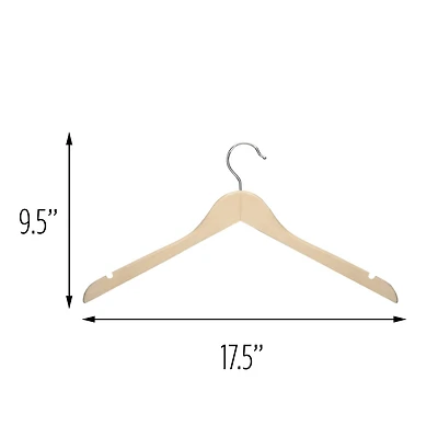 Honey Can Do Maple Wood Shirt Hangers, 20ct.