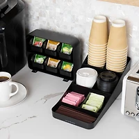 Mind Reader Anchor Collection Black Coffee and Tea Dispenser Set