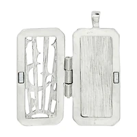 Silver Celestial Rectangle Locket by Bead Landing™