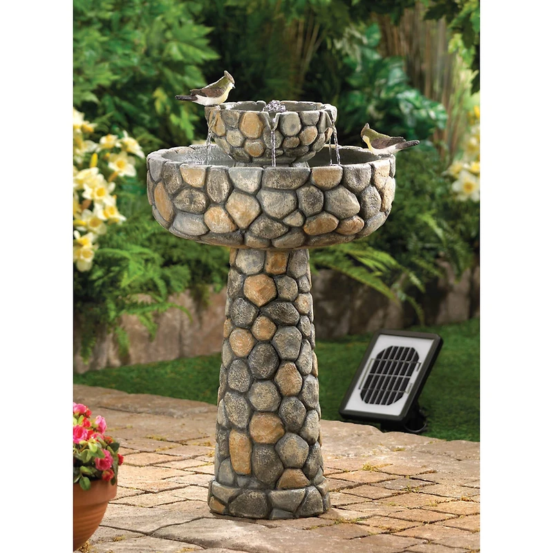 25" Wishing Well Solar Water Fountain