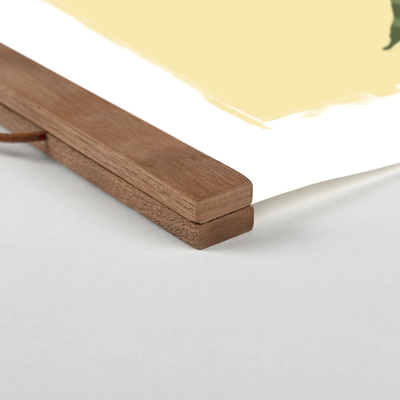 Designs Direct Welcome House Plant Teak Hanging Canvas