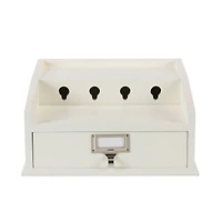 Organize It All White Charging Station With Drawer