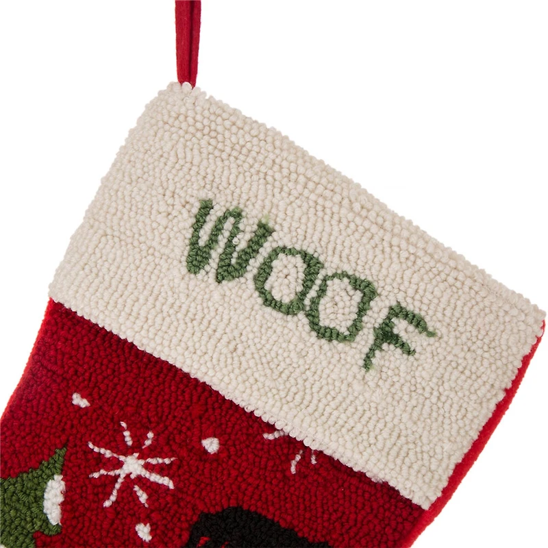 Glitzhome® 20" Dog Hooked Stocking