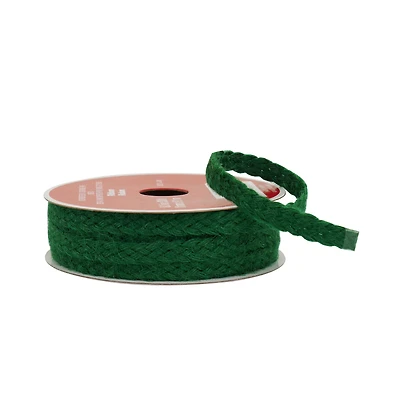 8mm x 30ft. Green Braid Trim Ribbon by Celebrate It®