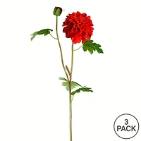 Red Dahlia Stem, 3ct.