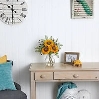 16" Sunflower Floral Arrangement in Vase