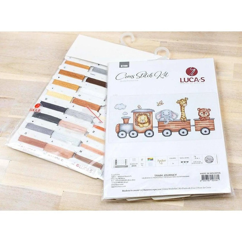 Luca-s Train Journey Counted Cross Stitch Kit