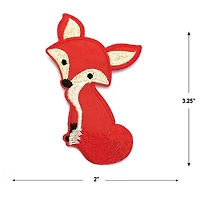 Gwen Studios Iron-On 3.25" Orange Fox Patch