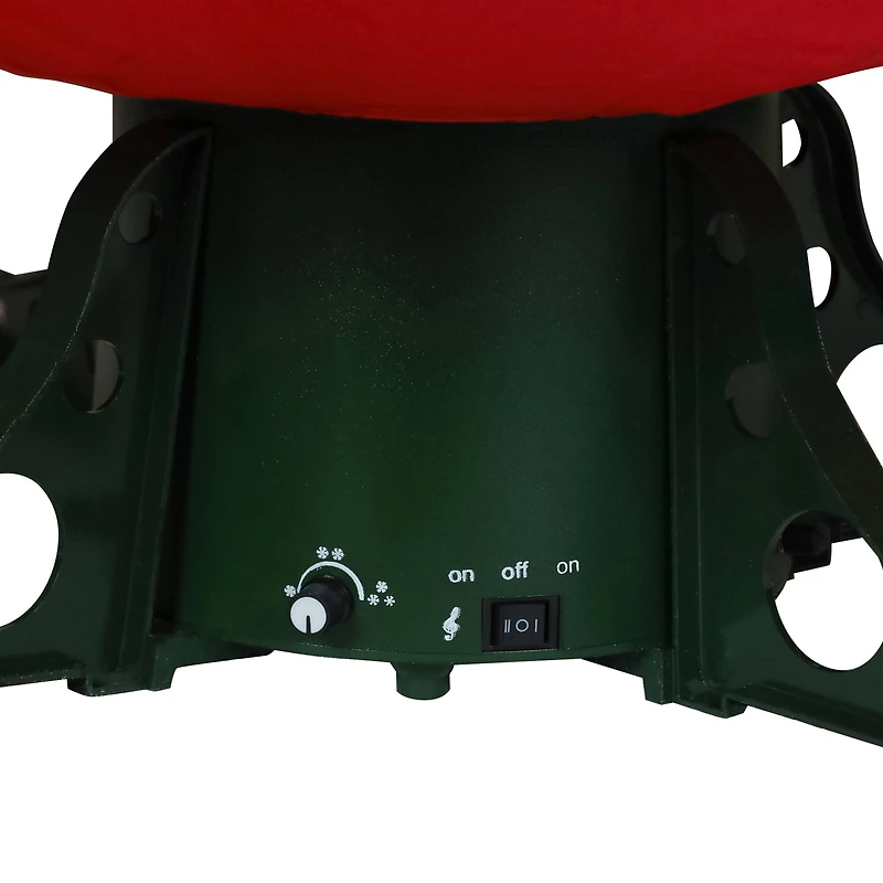 6ft. Pre-Lit Green Musical Snowing Artificial Christmas Tree, White LED Lights