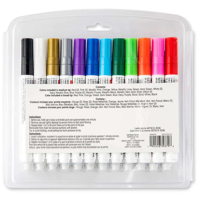 6 Packs: 36 ct. (216 total) Value Pack Paint Pen Set by Craft Smart®