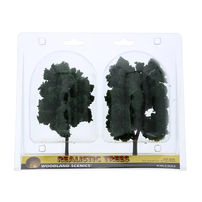 Woodland Scenics® 6'' Dark Green Ready Made Realistic Trees