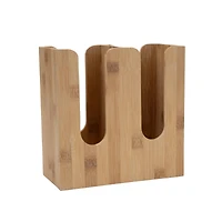 Mind Reader Brown 2 Row Cup & Lid Stand Organizer