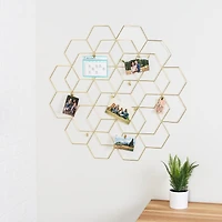 Honey Can Do Gold Hanging Photo Display Holder with Clips