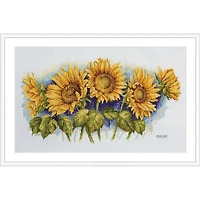 Merejka Bright Sunflowers Counted Cross Stitch Kit