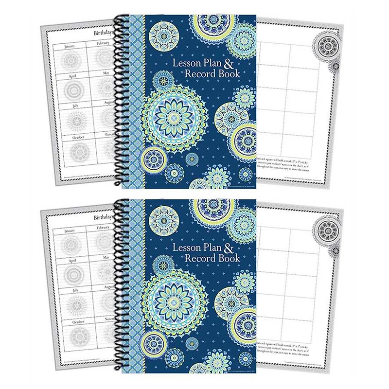 Eureka® Blue Harmony Lesson Plan & Record Book, 2 ct.