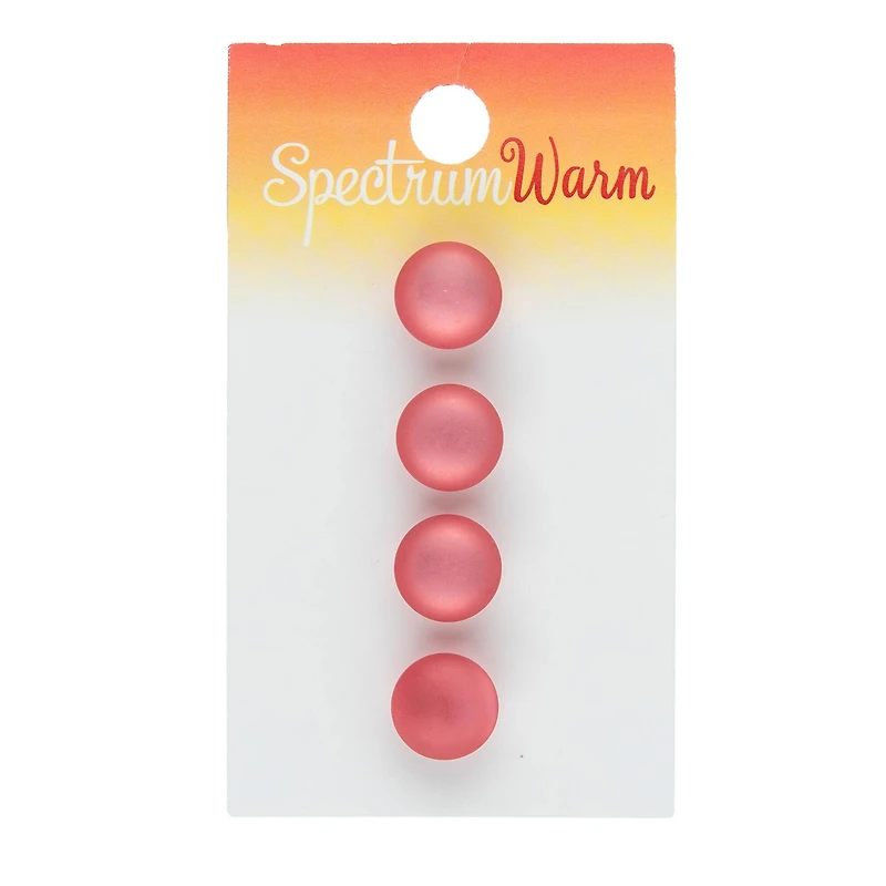 Spectrum Warm 7/16" Pink Shank Buttons, 4ct.