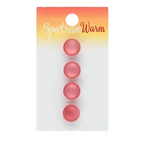 Spectrum Warm 7/16" Pink Shank Buttons, 4ct.
