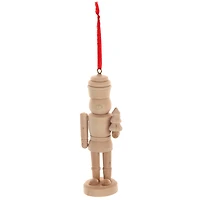 4.5" Unfinished Nutcracker with Tree DIY Wood Ornament by Make Market®