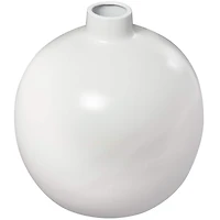 17" Modern Round Ceramic Vase