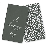Oh Happy Laundry Day 16" x 25" Towel Set