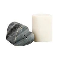 Hello Honey® Heart-Shaped Marble Salt & Pepper Shakers Set