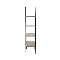 Glitzhome® 5.5ft. Modern Industrial 4-Tier A-Frame Open Ladder Bookshelf