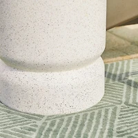 Glitzhome® 17" Multi-Functional Faux Terrazzo Garden Stool