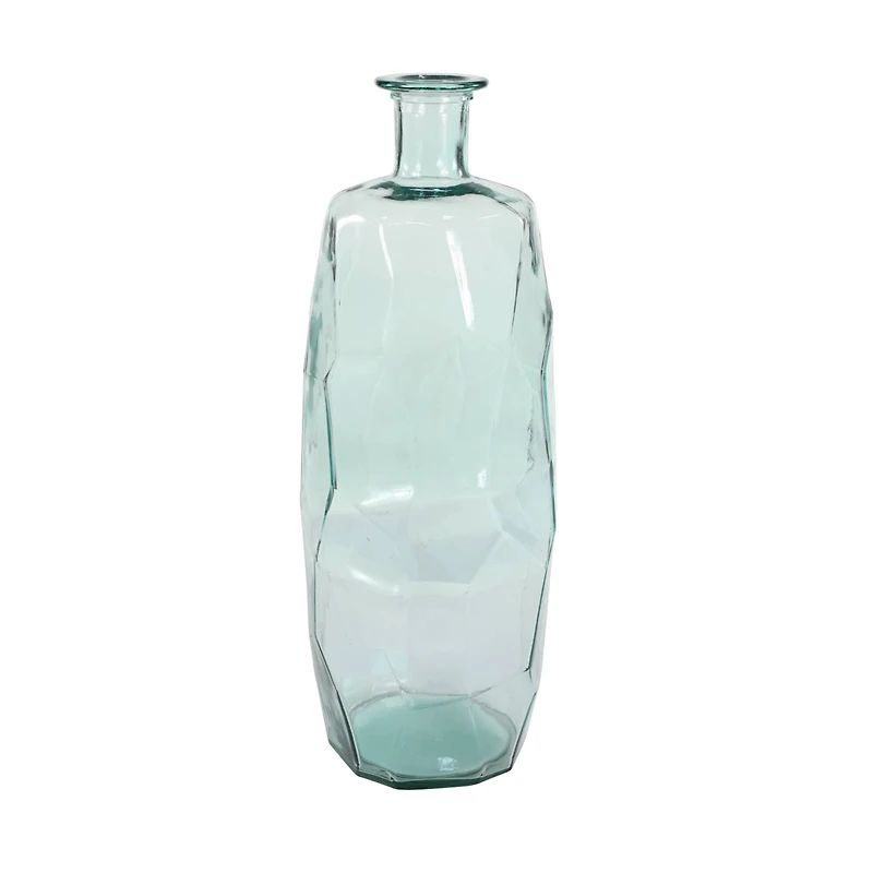 29" Clear Glass Contemporary Vase