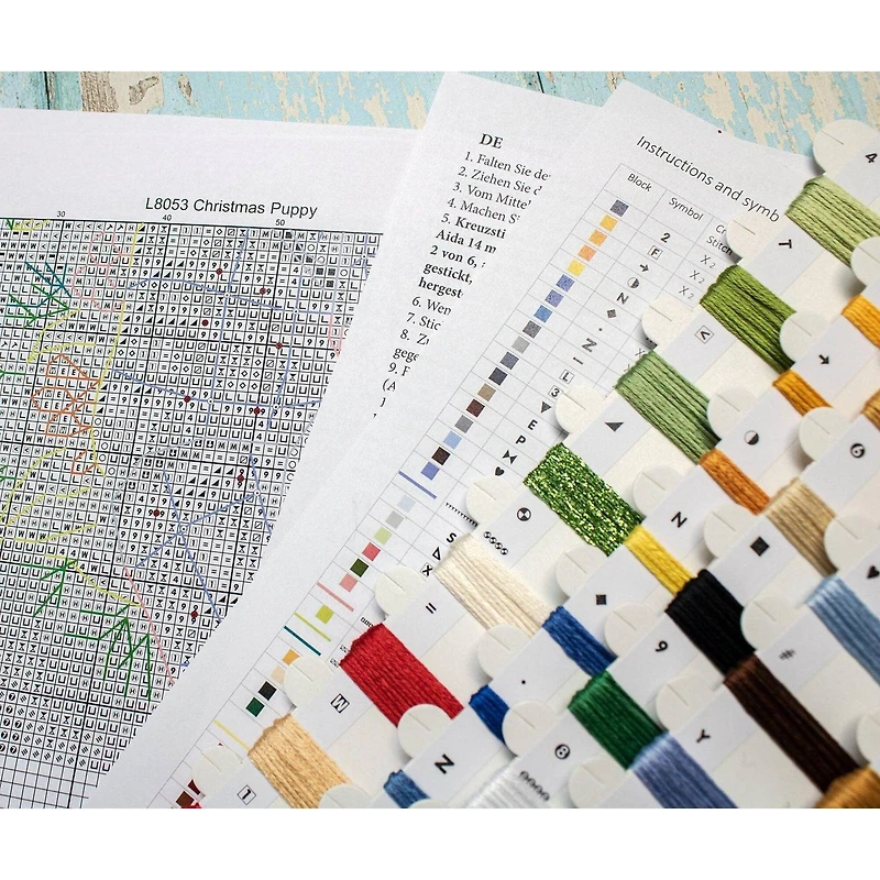 Letistitch Christmas Puppy Counted Cross Stitch Kit