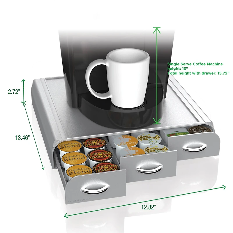 Mind Reader 36 Capacity Single Serve Coffee Pod Holder Drawer
