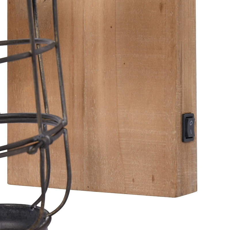 Black Iron Industrial Candlestick Holders