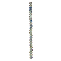 12 Pack: Gray Large Hole Faceted Glass Rondelle Beads by Bead Landing™