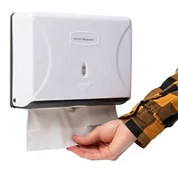 Mind Reader White Multi-Fold Paper Towel Dispenser