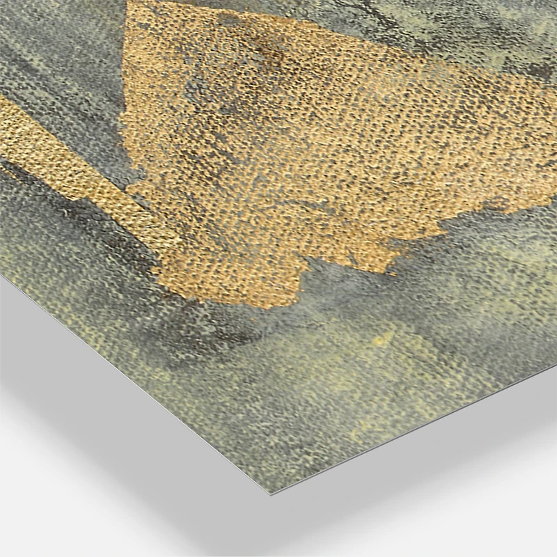 Designart 'Glam Metallic Form I Modern Multipanel Wall Clock