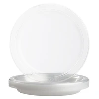 JAM Paper 9" Clear Plastic Party Plates, 20ct.