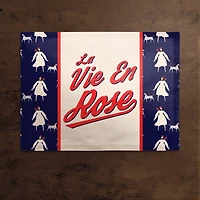 La Vie En Rose 18" x 14" Cotton Twill Placemat