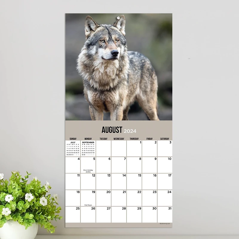 TF Publishing 2024 Wolves Mini Calendar