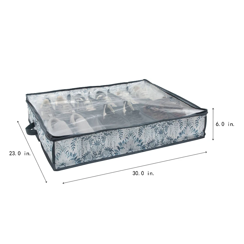 Laura Ashley Parterre 12-Pair Under The Bed Shoe Storage Bag