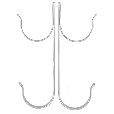 Pool Central 8.5" Silver Pole Hangers Set