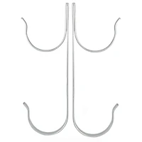 Pool Central 8.5" Silver Pole Hangers Set
