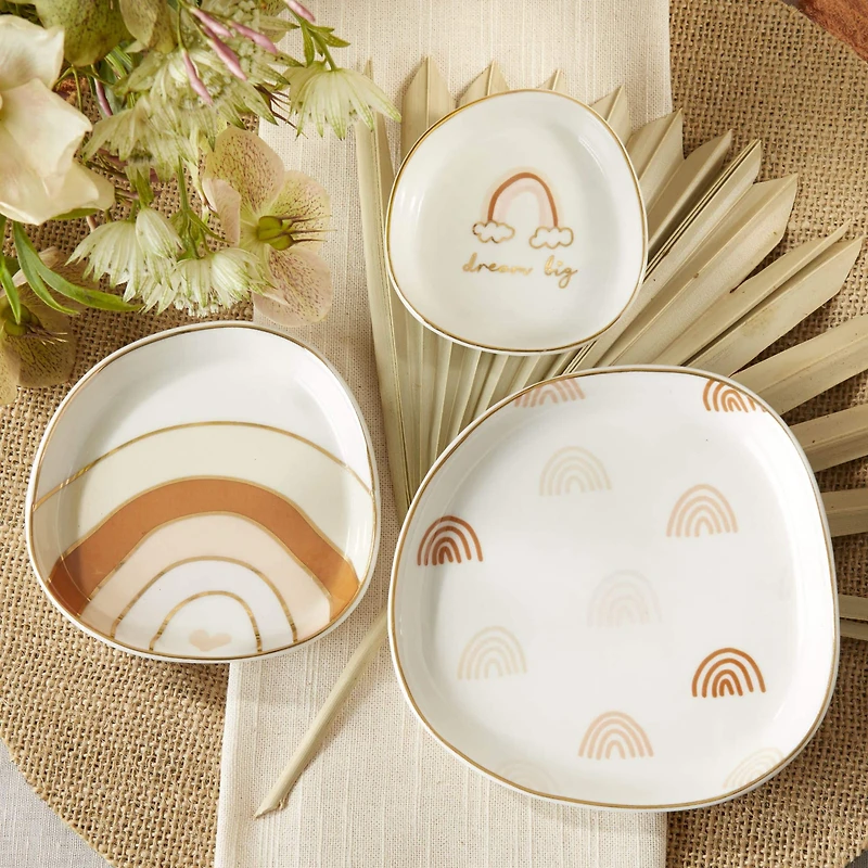 Kate Aspen Boho Rainbow Trinket Dish Set