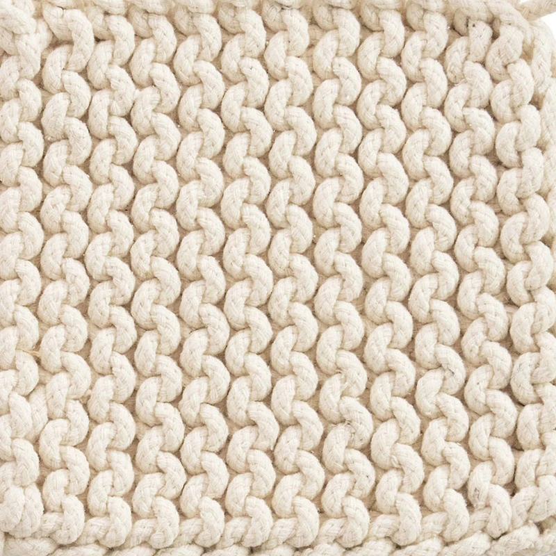 Hello Honey® Neutral Square Cotton Crocheted Potholder Set
