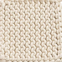 Hello Honey® Neutral Square Cotton Crocheted Potholder Set