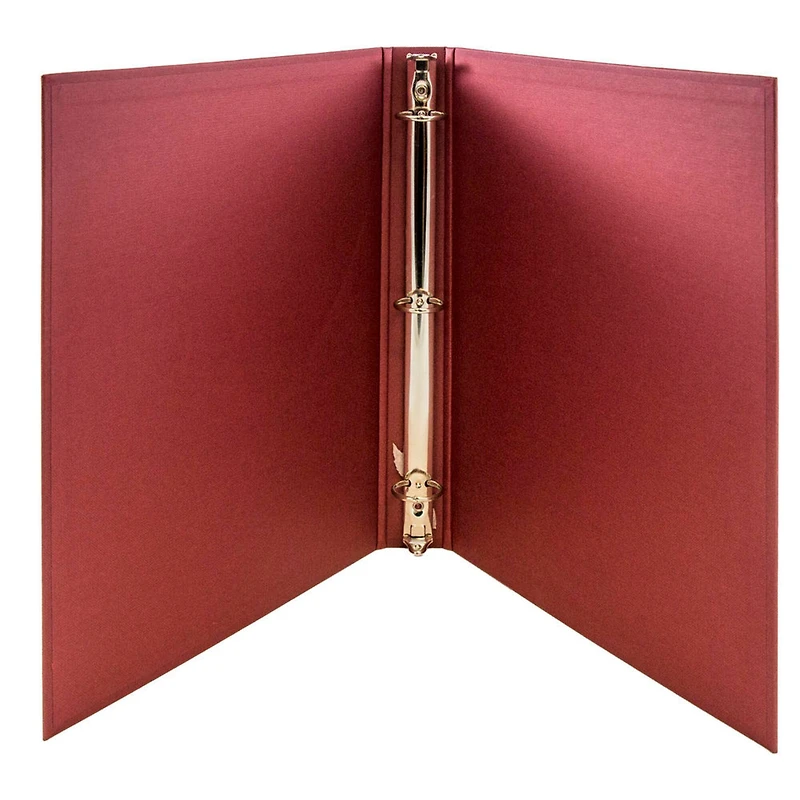 JAM Paper 1" Premium Red Linen Texture 3-Ring Binder